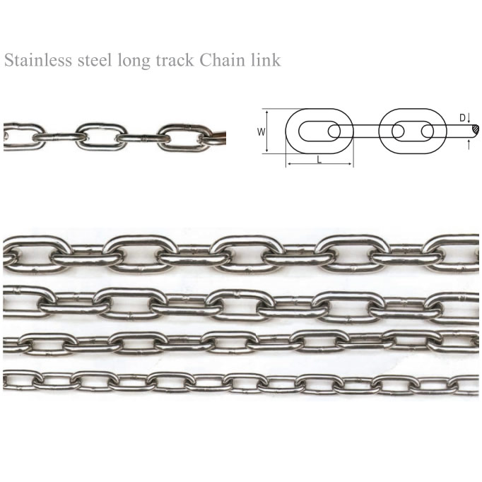 Stainless steel long ring chain, stainless steel chain