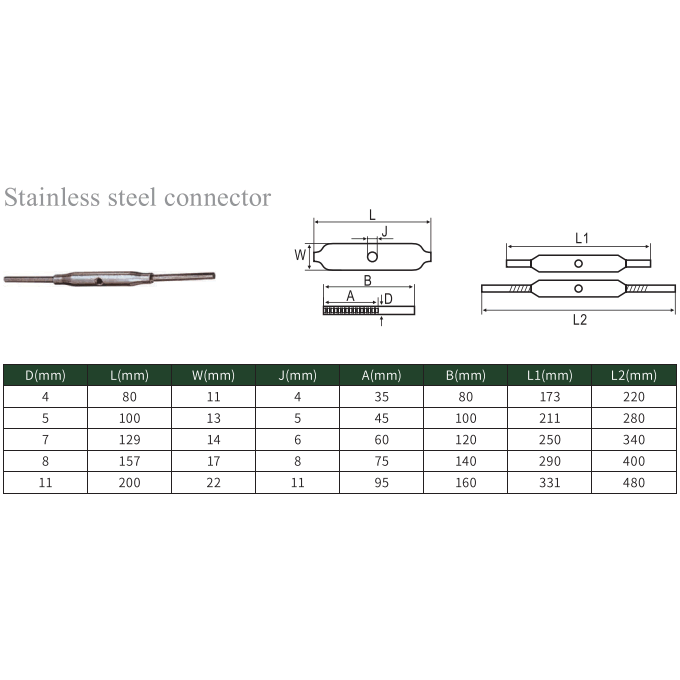 Stainless steel connector 2